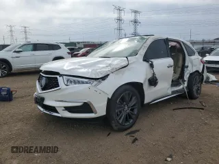 2018 Acura MDX Technology z VIN 5J8YD4H52JL002574, wystawiony jako Copart lot #49547215 z przebiegiem 54 972 mil mil oraz Szkoda całkowita • Salvage title. Historia ofert i sprzedaży dostępna na DreamBid. Obrazek 1.