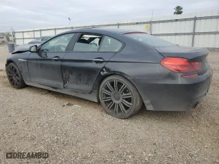 2015 BMW 6 Series 640i xDrive with VIN WBA6B8C58FD453291, listed as a Copart auction lot 45531765 with 93,666 mi miles and Salvage Title. Bid and sale history available at carsss.com. Image 2.