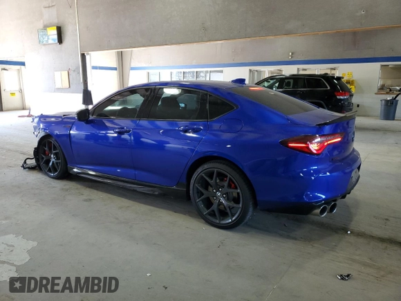 2023 Acura TLX Type S w/Performance Tire with VIN 19UUB7F96PA003730, listed as a Copart auction lot 47397305 with 13,805 mi miles and Salvage Title. Bid and sale history available at carsss.com. Image 2.