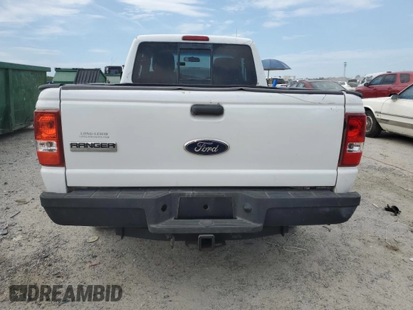 2011 Ford Ranger XL with VIN 1FTKR1ED9BPB06280, listed as a Copart auction lot 55951795 with 209,471 mi miles and Salvage title. Bid and sale history available at DreamBid. Image 6.