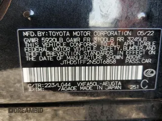 2022 Lexus LS with VIN JTHD51FF2N5016858, listed as a Copart auction lot 43971535 with 21,022 mi miles and Salvage Title. Bid and sale history available at carsss.com. Image 13.