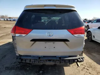 2014 Toyota Sienna L with VIN 5TDZK3DC9ES476369, listed as a Copart auction lot 48244165 with 123,574 mi miles and Salvage Title. Bid and sale history available at carsss.com. Image 6.