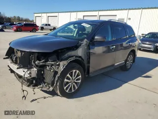 2013 Nissan Pathfinder SL with VIN 5N1AR2MN9DC684896, listed as a Copart auction lot 42385005 with 95,696 mi miles and Salvage Title. Bid and sale history available at carsss.com. Image 1.