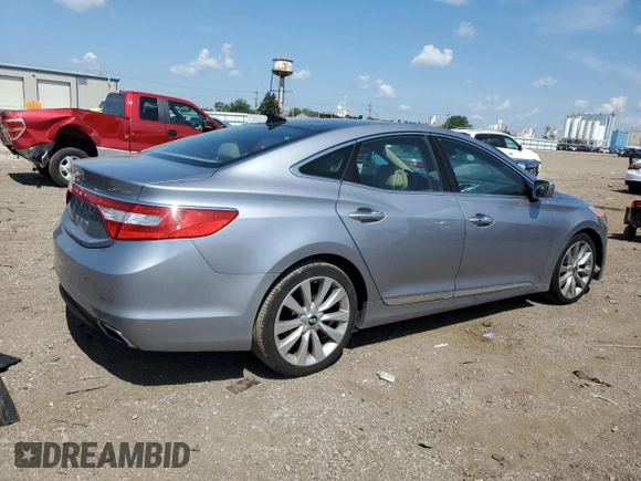 2015 Hyundai Azera Limited with VIN KMHFH4JG5FA441420, listed as a Copart auction lot 62355625 with 134,975 mi miles and Salvage title. Bid and sale history available at DreamBid. Image 3.