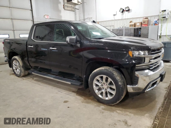 2020 Chevrolet Silverado 1500 LTZ with VIN 3GCUYGED7LG372739, listed as a Copart auction lot 50823385 with 57,607 mi miles and Salvage Title. Bid and sale history available at DreamBid. Image 4.