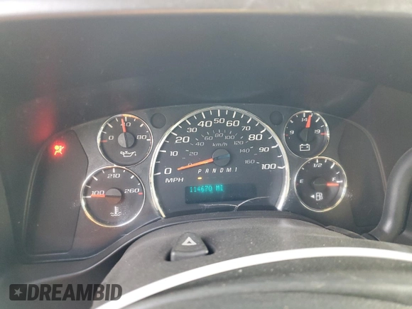 2015 Chevrolet Express Cargo with VIN 1GCZGUCG8F1264704, listed as a Copart auction lot 81811474 with 114,670 mi miles and Salvage title. Bid and sale history available at DreamBid. Image 9.