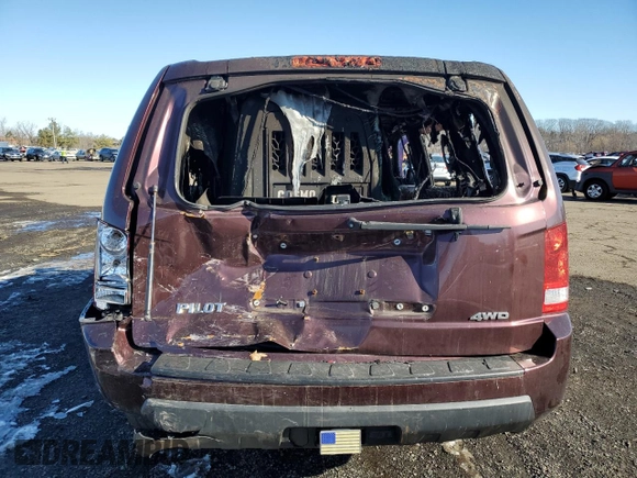 2011 Honda Pilot LX with VIN 5FNYF4H23BB023467, listed as a Copart auction lot 89075975 with 0 mi miles and Non Repairable. Bid and sale history available at carsss.com. Image 6.