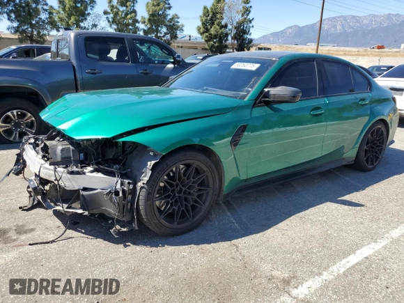 2024 BMW M3 Competition xDrive z VIN WBS43AY04RFR61948, wystawiony jako Copart lot #50260775 z przebiegiem 26 626 mil mil oraz Szkoda całkowita • Salvage title. Historia ofert i sprzedaży dostępna na DreamBid. Obrazek 1.