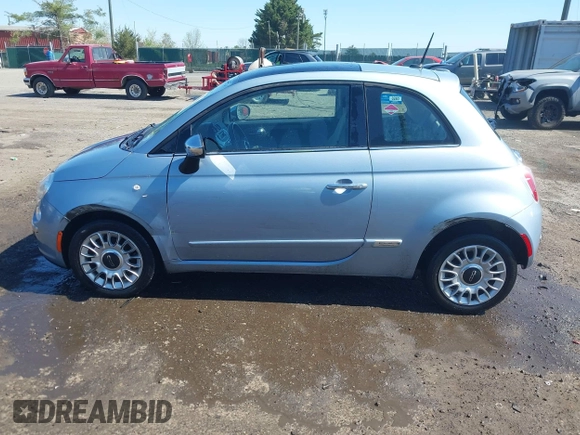 2013 FIAT 500 Lounge with VIN 3C3CFFCR9DT580869, listed as a IAAI auction lot 41983858 with 179,836 mi miles and . Bid and sale history available at DreamBid. Image 6.