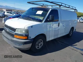 2006 Chevrolet Express Cargo Van with VIN 1GCFG15X061120322, listed as a IAAI auction lot 41611050 with 277,311 mi miles. Bid and sale history available at carsss.com. Image 2.