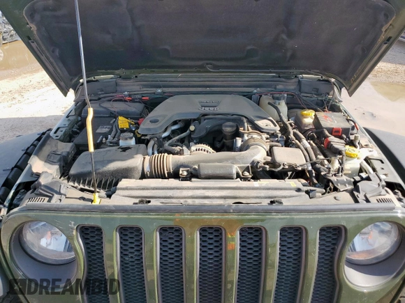 2021 Jeep Wrangler Rubicon with VIN 1C4HJXCG4MW787846, listed as a Copart auction lot 58221835 with 25,729 mi miles and Salvage title. Bid and sale history available at DreamBid. Image 11.