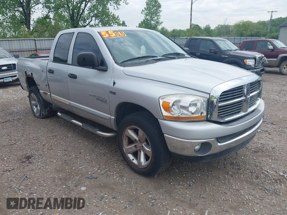 2006 Dodge 1500 SLT with VIN 1D7HU18296S675867, listed as a IAAI auction lot 42193879 with 176,009 mi miles and . Bid and sale history available at carsss.com. Image 1.