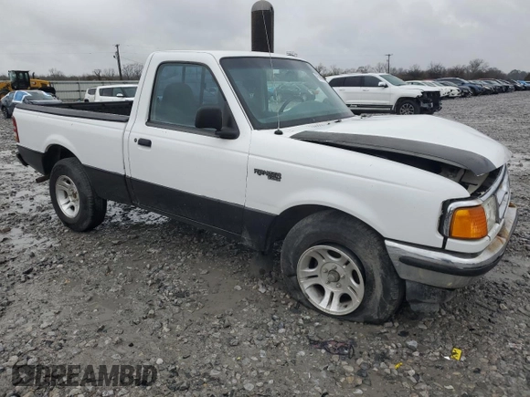 1997 Ford Ranger XLT with VIN 1FTCR10A5VUC97896, listed as a Copart auction lot 47389265 with 147,900 mi miles and Salvage Title. Bid and sale history available at DreamBid. Image 4.