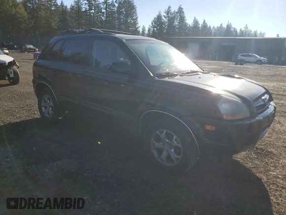 2009 Hyundai Tucson SE with VIN KM8JN72D19U944082, listed as a Copart auction lot 42760325 with 190,441 mi miles and Salvage Title. Bid and sale history available at carsss.com. Image 4.