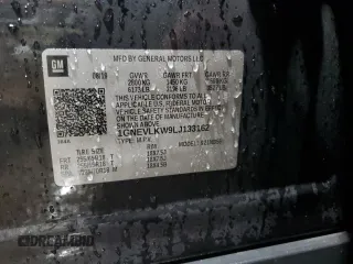 2020 Chevrolet Traverse LS with VIN 1GNEVLKW9LJ133162, listed as a Copart auction lot 87523475 with 67,004 mi miles and Salvage Title. Bid and sale history available at carsss.com. Image 13.