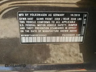2016 Volkswagen CC Sport with VIN WVWBP7ANXGE509842, listed as a Copart auction lot 53732675 with 137,686 mi miles and Clean Title. Bid and sale history available at carsss.com. Image 12.