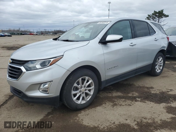 2020 Chevrolet Equinox LT with VIN 3GNAXJEV3LS523012, listed as a Copart auction lot 50192515 with 62,492 mi miles and Non repairable. Bid and sale history available at DreamBid. Image 1.
