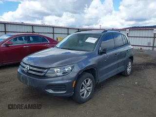 2016 Volkswagen Tiguan S with VIN WVGBV7AX6GW607716, listed as a IAAI auction lot 42085386 with 154,348 mi miles and . Bid and sale history available at DreamBid. Image 2.