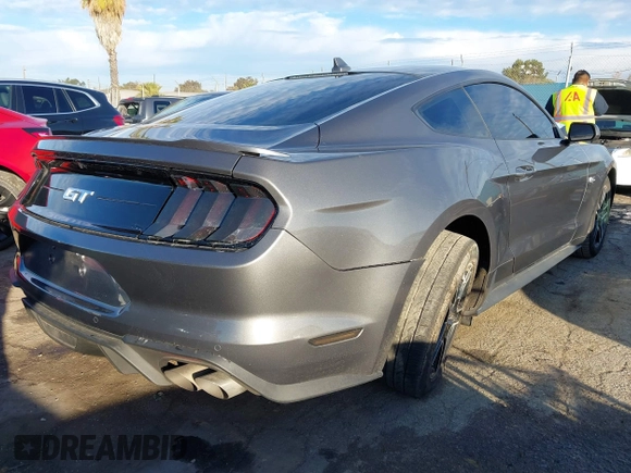 2022 Ford Mustang GT with VIN 1FA6P8CFXN5147964, listed as a IAAI auction lot 41593869 with 17,315 mi miles. Bid and sale history available at carsss.com. Image 4.