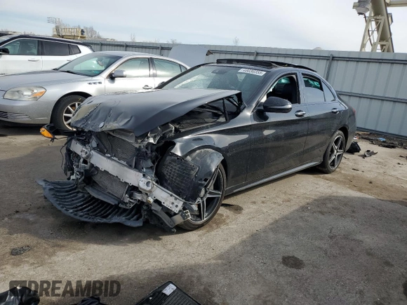 2016 Mercedes-Benz C 300 Luxury with VIN 55SWF4KB1GU123282, listed as a Copart auction lot 48030355 with 120,667 mi miles and Salvage title. Bid and sale history available at DreamBid. Image 1.