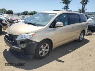 2013 Toyota Sienna LE AAS with VIN 5TDKK3DC9DS314208, listed as a Copart auction lot 56243715 with 152,493 mi miles and Salvage title. Bid and sale history available at DreamBid. Image 1.