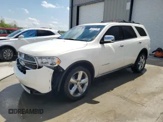 2012 Dodge Durango Citadel with VIN 1C4RDJEG4CC240498, listed as a Copart auction lot 53787135 with 190,362 mi miles and Salvage title. Bid and sale history available at DreamBid. Image 1.