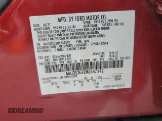 2021 Ford EcoSport SE with VIN MAJ3S2GE2MC447542, listed as a Copart auction lot 49314425 with 60,979 mi miles and Salvage Title. Bid and sale history available at DreamBid. Image 14.