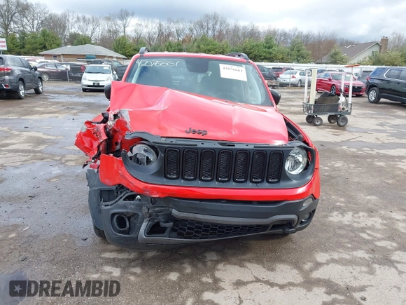 2018 Jeep Renegade Sport with VIN ZACCJBAB9JPH44312, listed as a IAAI auction lot 42076661 with 75,146 mi miles and . Bid and sale history available at DreamBid. Image 13.