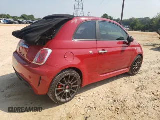 2013 FIAT 500 Abarth with VIN 3C3CFFJH0DT648891, listed as a Copart auction lot 69580054 with 69,507 mi miles and Salvage Title. Bid and sale history available at carsss.com. Image 3.