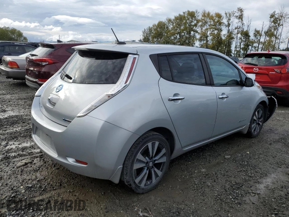 2016 Nissan LEAF S with VIN 1N4BZ0CP7GC304660, listed as a Copart auction lot 69838953 with 57,938 mi miles. Bid and sale history available at carsss.com. Image 3.
