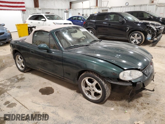 2002 Mazda MX-5 Miata Cloth z VIN JM1NB353820230635, wystawiony jako Copart lot #47834345 z przebiegiem 149 549 mil mil oraz Nie do naprawy • Non repairable. Historia ofert i sprzedaży dostępna na DreamBid. Obrazek 4.
