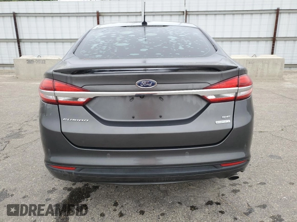 2018 Ford Fusion SE with VIN 3FA6P0HD0JR205323, listed as a Copart auction lot 54343255 with 124,420 mi miles and Clean Title. Bid and sale history available at carsss.com. Image 6.