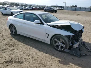 2015 BMW 4 Series 428i with VIN WBA3N7C58FK225159, listed as a Copart auction lot 54072065 with 91,385 mi miles and Salvage Title. Bid and sale history available at carsss.com. Image 4.
