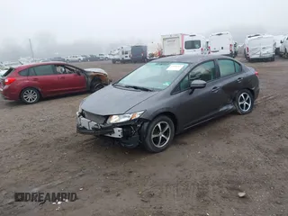 2015 Honda Civic Sedan SE with VIN 19XFB2F76FE087441, listed as a IAAI auction lot 42098328 with 26,478 mi miles. Bid and sale history available at carsss.com. Image 2.