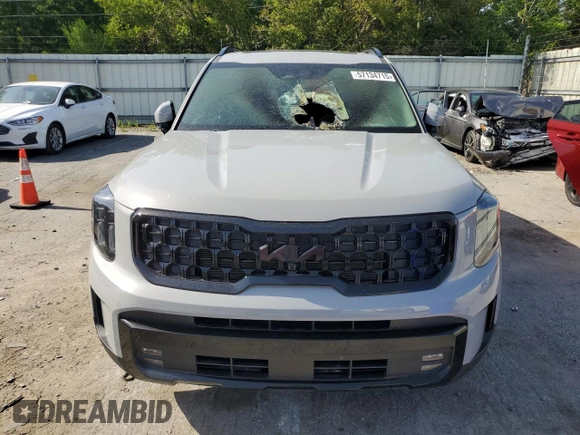 2025 Kia Telluride SX X-Line with VIN 5XYP5DGC3SG568800, listed as a Copart auction lot 57134715 with Not provided miles and Salvage title. Bid and sale history available at DreamBid. Image 5.