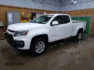 2021 Chevrolet Colorado 4WD LT with VIN 1GCHTCEA1M1253406, listed as a Copart auction lot 42574605 with 61,506 mi miles and Clean Title. Bid and sale history available at carsss.com. Image 1.