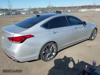 2018 Genesis G80 5.0L Ultimate with VIN KMHGN4JF4JU249515, listed as a IAAI auction lot 41806391 with 44,462 mi miles. Bid and sale history available at carsss.com. Image 4.