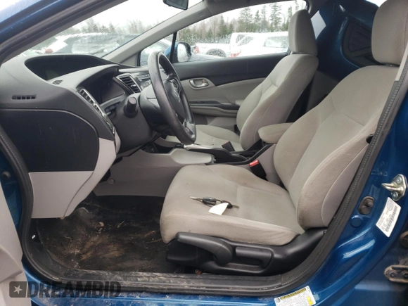2013 Honda Civic LX with VIN 2HGFB2F43DH001916, listed as a Copart auction lot 54666895 with 127,158 mi miles and Salvage title. Bid and sale history available at DreamBid. Image 7.