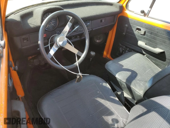 1974 Volkswagen Beetle with VIN 1342582192, listed as a Copart auction lot 61535715 with 12,629 mi miles and Clean title. Bid and sale history available at DreamBid. Image 8.