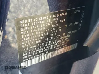2016 Volkswagen Tiguan R-Line z VIN WVGAV7AX5GW601255, wystawiony jako Copart lot #56793705 z przebiegiem 159 703 mil mil oraz Tytuł czysty. Historia ofert i sprzedaży dostępna na DreamBid. Obrazek 13.