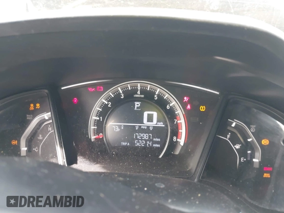 2016 Honda Civic Sedan LX with VIN 19XFC2F54GE080730, listed as a IAAI auction lot 41741400 with 172,987 mi miles. Bid and sale history available at carsss.com. Image 7.