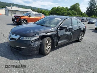 2015 Acura TLX Technology with VIN 19UUB1F55FA030149, listed as a Copart auction lot 63265165 with 100,638 mi miles and Salvage title. Bid and sale history available at DreamBid. Image 1.