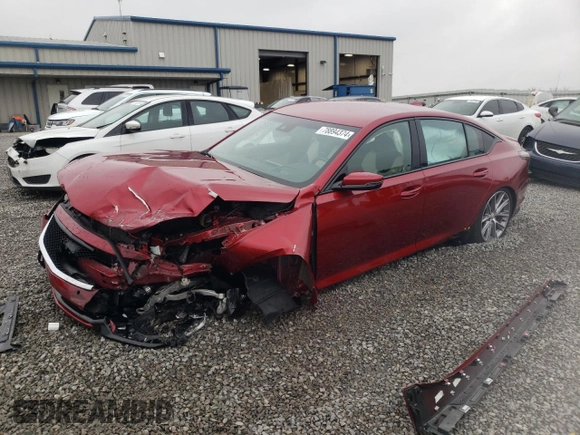 2023 Cadillac CT5 Sport z VIN 1G6DP5RK3P0110536, wystawiony jako Copart lot #78894374 z przebiegiem 11 142 mil mil oraz Szkoda całkowita • Salvage title. Historia ofert i sprzedaży dostępna na DreamBid. Obrazek 1.