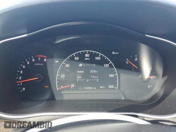 2014 Kia Cadenza Premium with VIN KNALN4D72E5149899, listed as a Copart auction lot 80522014 with 154,992 mi miles and Salvage Title. Bid and sale history available at carsss.com. Image 9.
