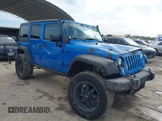 2015 Jeep Wrangler Unlimited Rubicon with VIN 1C4BJWFG5FL558348, listed as a IAAI auction lot 41460025 with 106,012 mi miles. Bid and sale history available at carsss.com. Image 1.