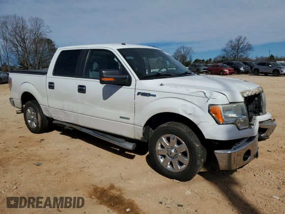 2014 Ford F-150 XL with VIN 1FTFW1CTXEFC60186, listed as a Copart auction lot 46981665 with 166,904 mi miles and Salvage Title. Bid and sale history available at carsss.com. Image 4.
