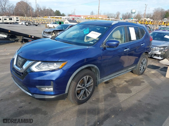 2017 Nissan Rogue SL with VIN JN8AT2MVXHW284294, listed as a IAAI auction lot 41145923 with 75,240 mi miles. Bid and sale history available at carsss.com. Image 18.