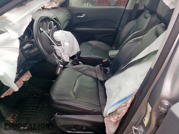 2018 Jeep Compass Limited with VIN 3C4NJDCB7JT179990, listed as a Copart auction lot 51595205 with Not Provided miles and Salvage Title. Bid and sale history available at DreamBid. Image 7.