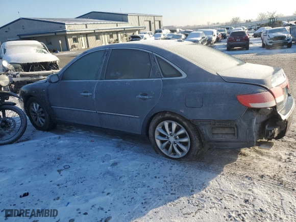 2008 Hyundai Azera Limited with VIN KMHFC46FX8A321257, listed as a Copart auction lot 87925245 with 202,838 mi miles and Salvage Title. Bid and sale history available at carsss.com. Image 2.