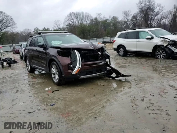 2020 Ford Explorer XLT with VIN 1FMSK7DH9LGA77629, listed as a Copart auction lot 50435725 with 77,014 mi miles and Salvage Title. Bid and sale history available at carsss.com. Image 11.